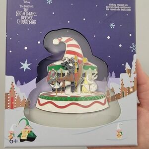 Loungefly Nightmare Before Christmas Carousel Sliding Enamel Pin Limited Edition